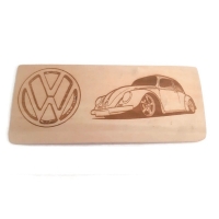 Houten plankje Volkswagen logo kever