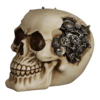 Steam punk stijl schedel met tandwielen