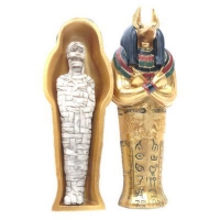Anubis sarcofaag met mummie