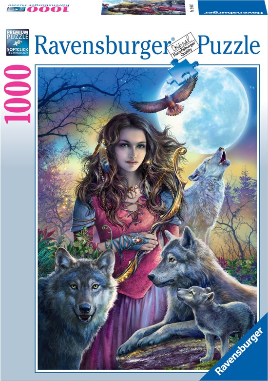 Ravensburger beschermvrouw met wolven puzzel 1000 stukjes